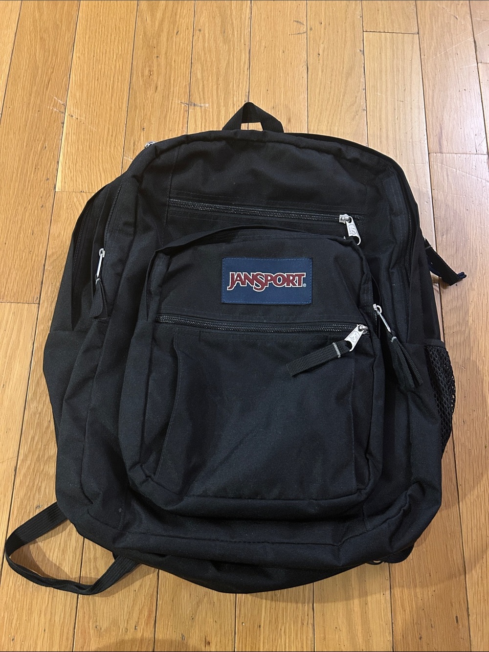 JanSport Big Student Backpack Unisex Large Black JS0A47JK Classic School Bag